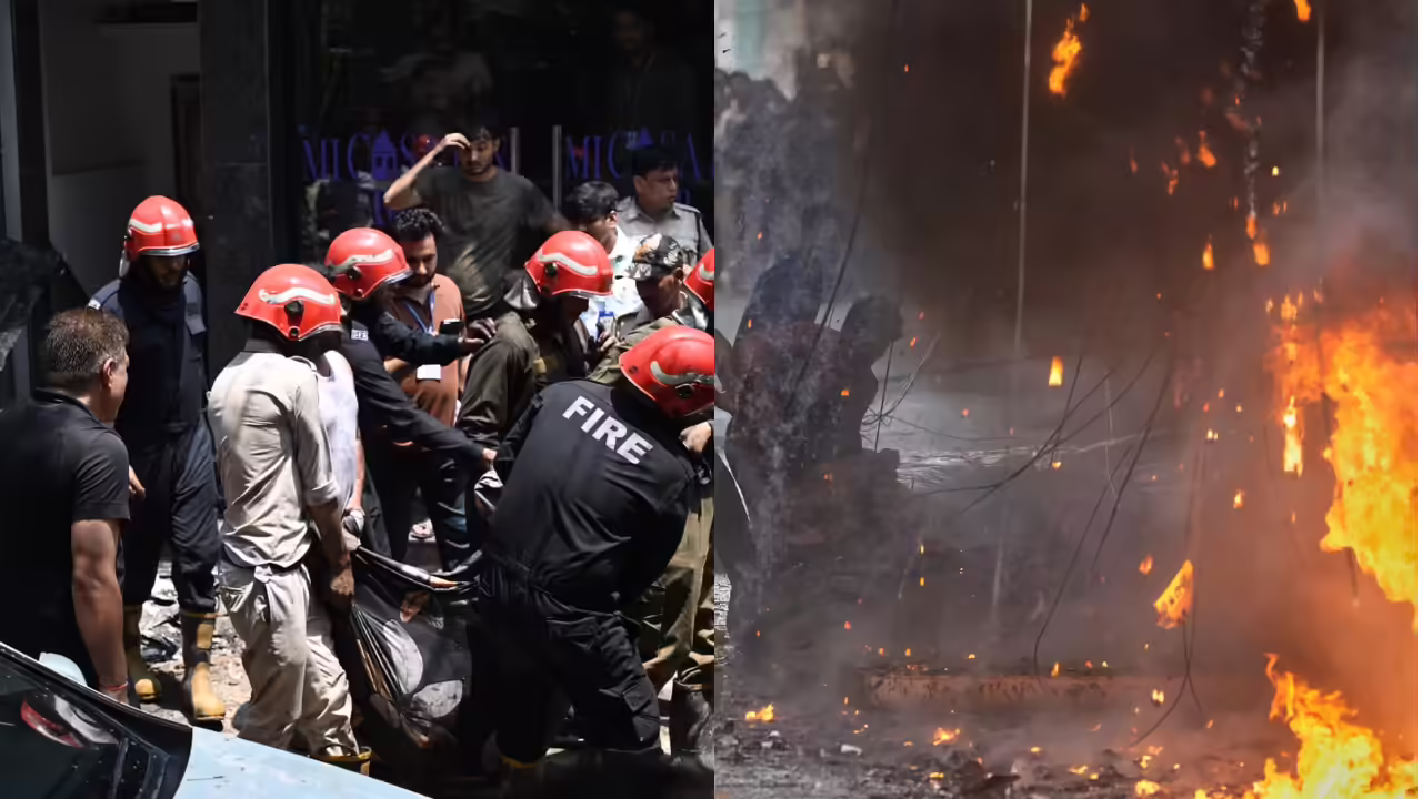 21 killed, over 40 injured in massive fire at south Delhi hotel