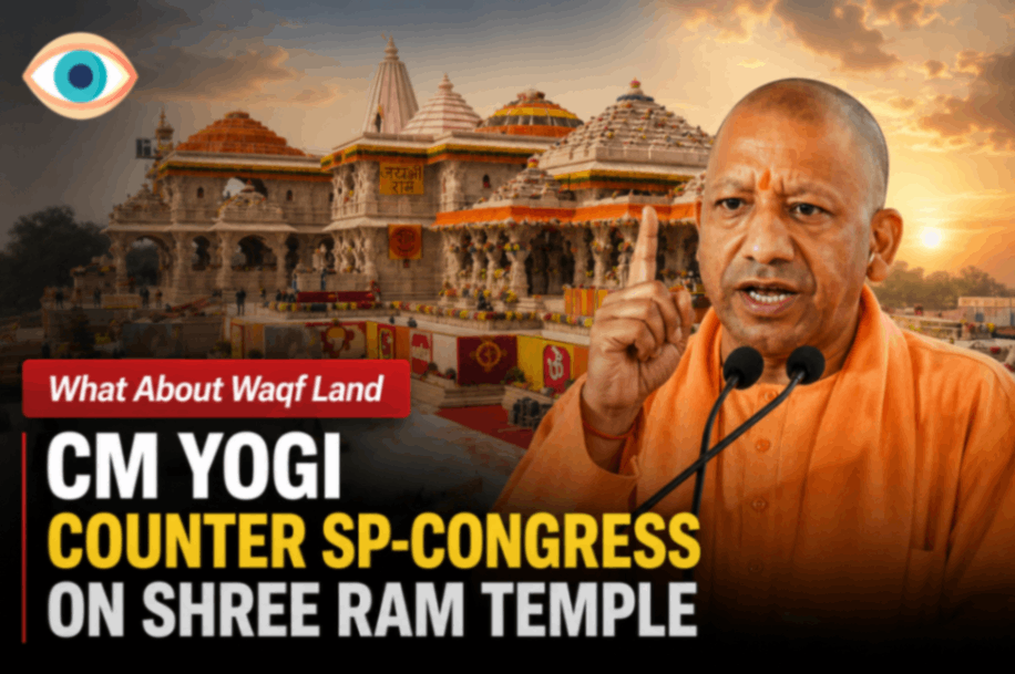 CM Yogi Adityanath Hits Back at Opposition Over Ram Temple Theft Row, Raises Waqf Land Issue |