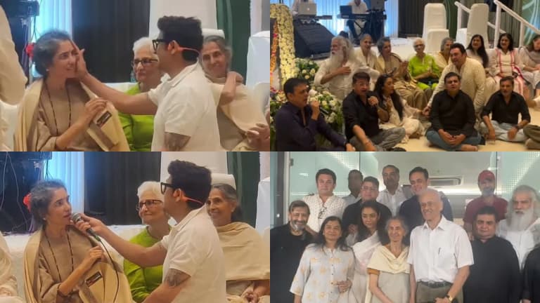 Satish Shah Prayer Meet: Sonu Nigam Makes Late Actor's Ailing Wife Sing Tere Mere Sapne; Sarabhai vs Sarabhai Cast Croon Title Song Once More