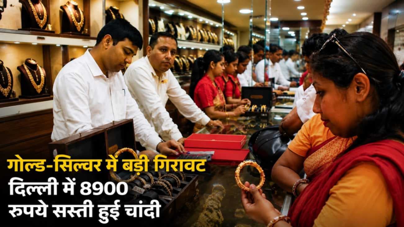 सोने-चांदी की कीमतों में बड़ी गिरावट, खरीदारों के लिए सुनहरा मौका,