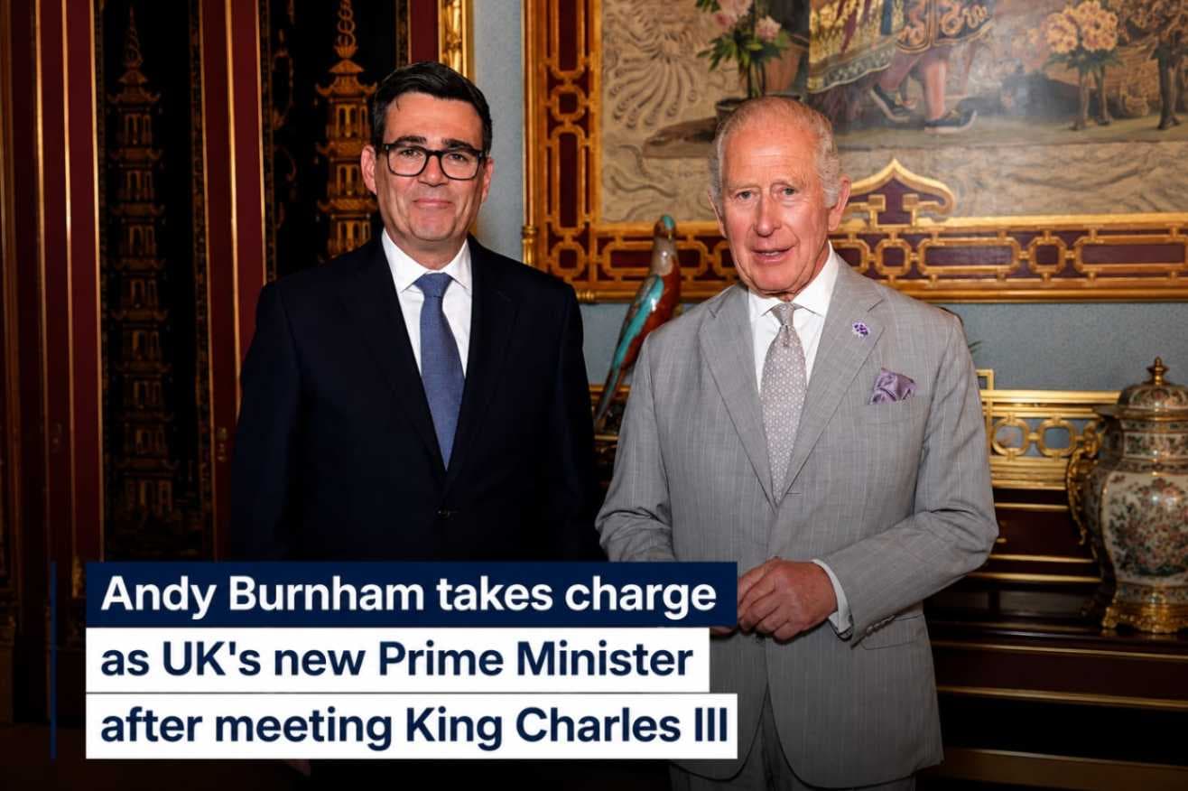 Andy Burnham Sworn In as UK Prime Minister After Meeting King Charles III