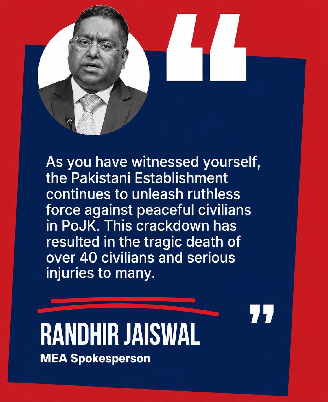Jammu and Kashmir reflect a complete disregard for democratic values and human rights.
